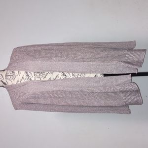 Belldini Shimmer Cardigan Truffle Silver Size XL  NWT Women